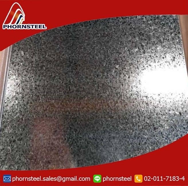 เหล็กแผ่นสังกะสี (Galvanized Sheet) หรือเรียกกันว่า แผ่น GI SGCC มีความหนาเริ่มต้นที่ 0.4mm ขึ้นไปถึง 3.0mm